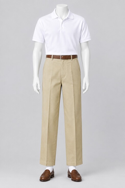 A+ Other - Boys Khaki School Uniform Pants (1 Pair) & Shorts (2 Pair)